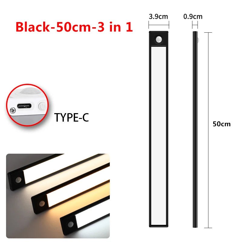 10 - 60cm LED Ultra Thin Lights Motion Sensor - Fizu