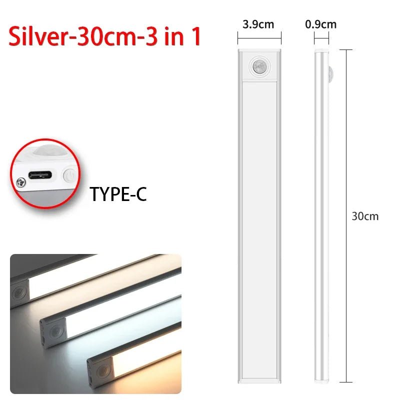 10 - 60cm LED Ultra Thin Lights Motion Sensor - Fizu