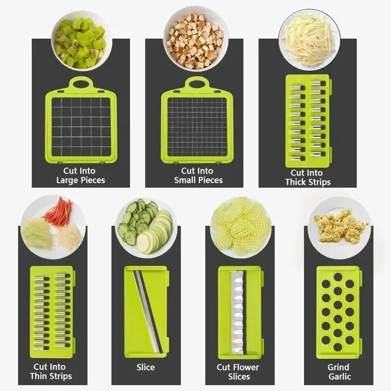 14/16 in 1 Multifunctional Vegetable Chopper - Fizu