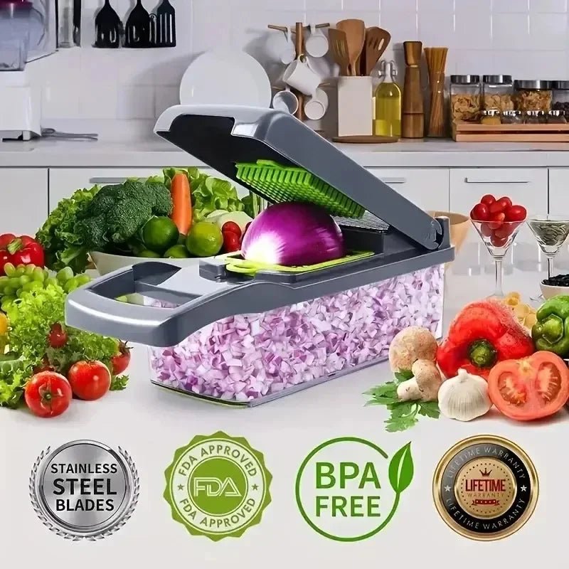 14/16 in 1 Multifunctional Vegetable Chopper - Fizu