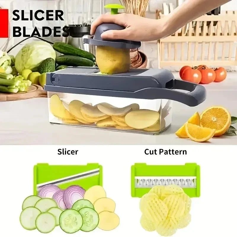 14/16 in 1 Multifunctional Vegetable Chopper - Fizu