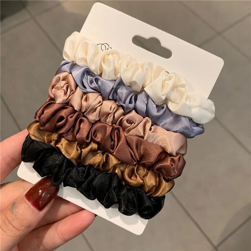 6Pcs Elegant Hair Scrunchies Women - Fizu