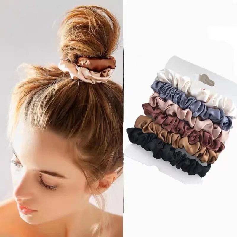 6Pcs Elegant Hair Scrunchies Women - Fizu