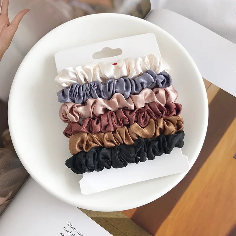 6Pcs Elegant Hair Scrunchies Women - Fizu