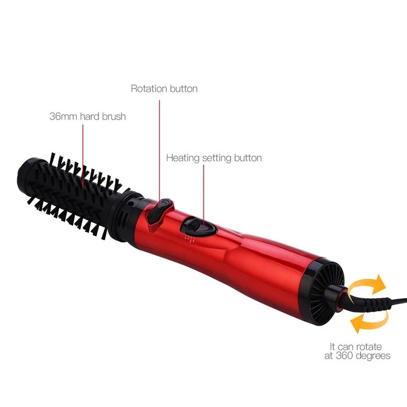 Hot Air Brush 2 Replaceable Head 360 Rotating