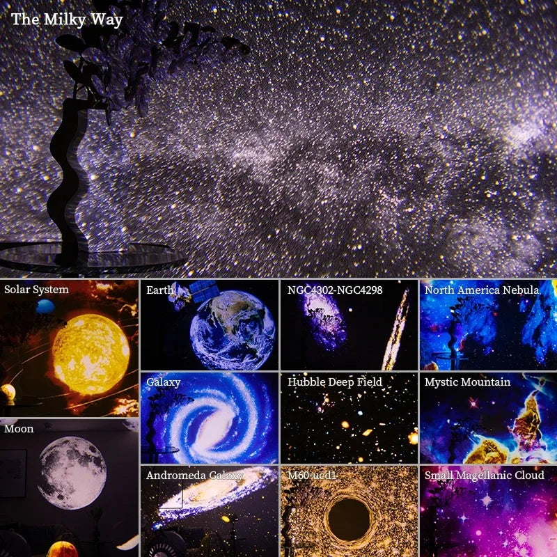 LED Night Light Galaxy Projector 360°