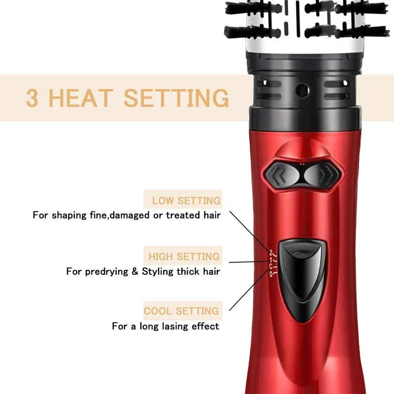 Hot Air Brush 2 Replaceable Head 360 Rotating