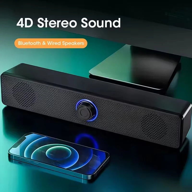 PC USB Soundbar Wired and Wireless
