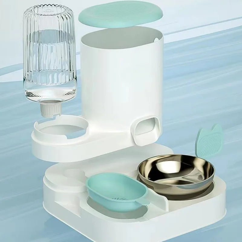 Cat bowl automatic feeder for pets - Fizu