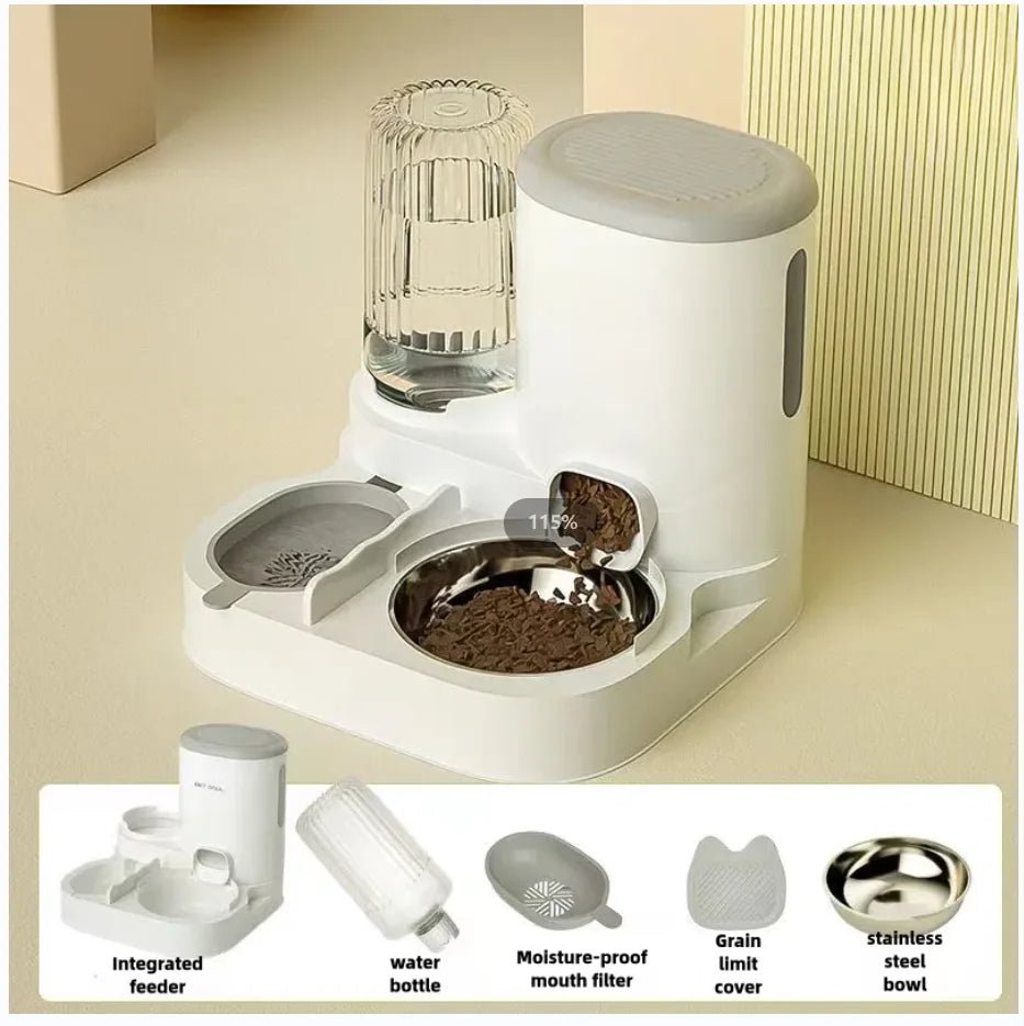 Cat bowl automatic feeder for pets - Fizu