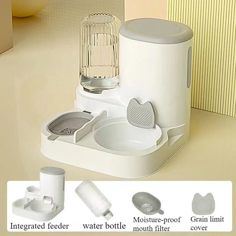 Cat bowl automatic feeder for pets - Fizu