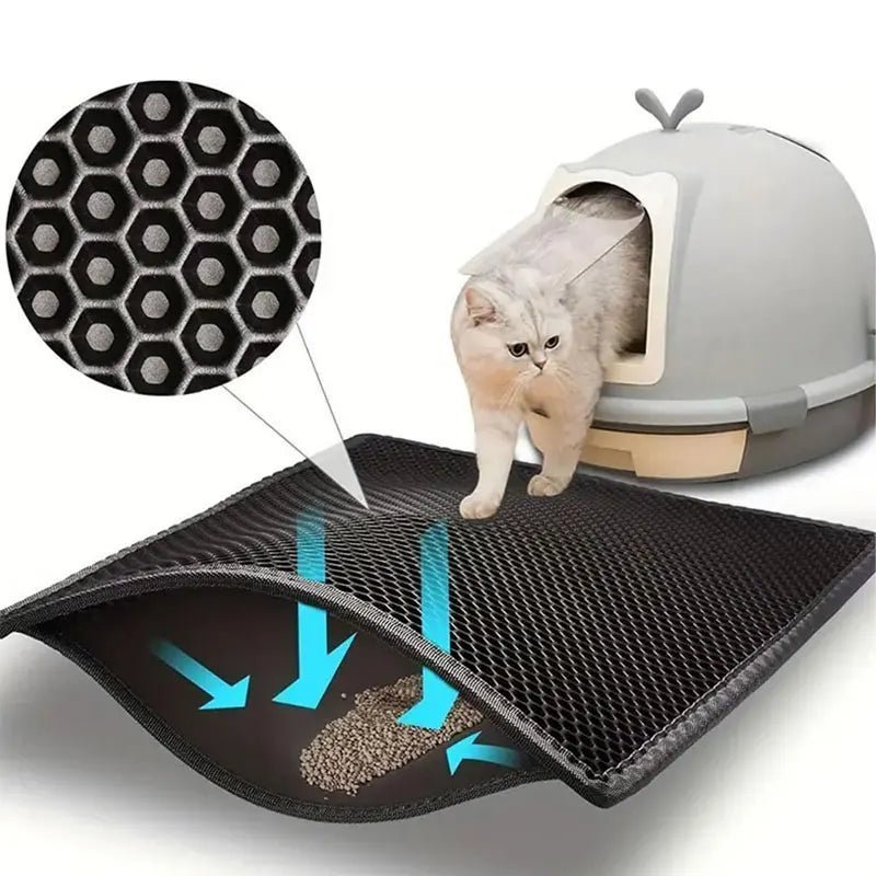 Pet Cat Litter Box Mat Clean - Fizu