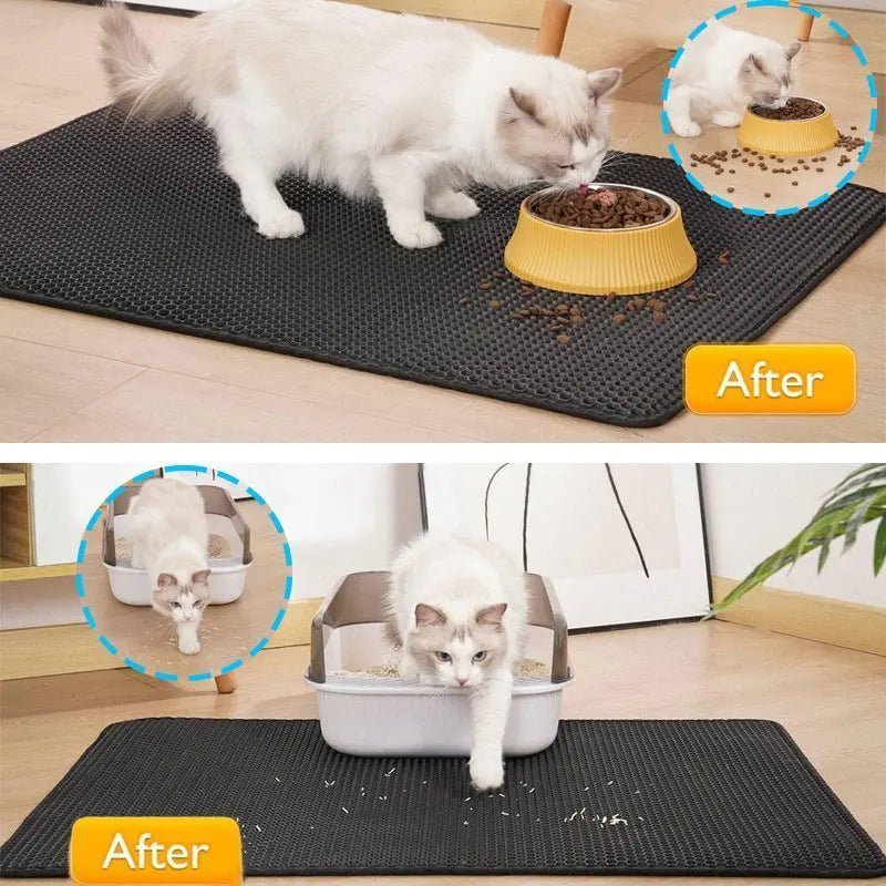 Pet Cat Litter Box Mat Clean - Fizu