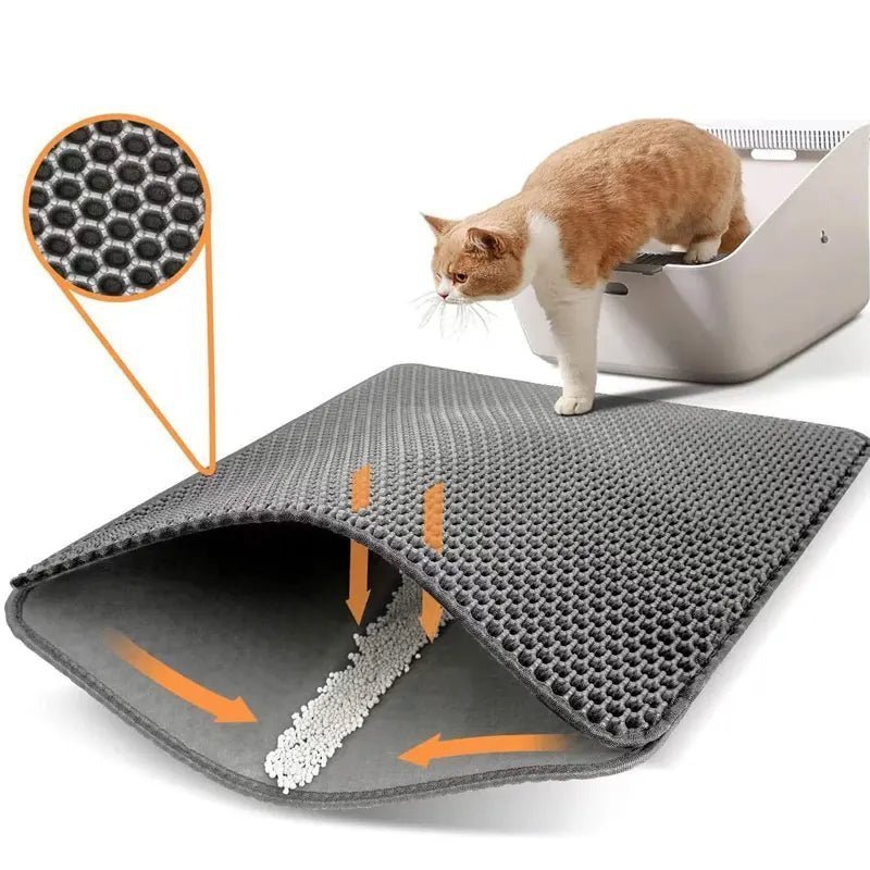 Pet Cat Litter Box Mat Clean - Fizu