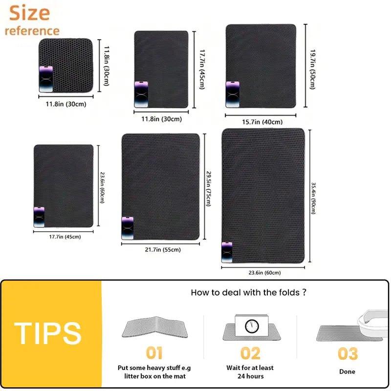 Pet Cat Litter Box Mat Clean - Fizu