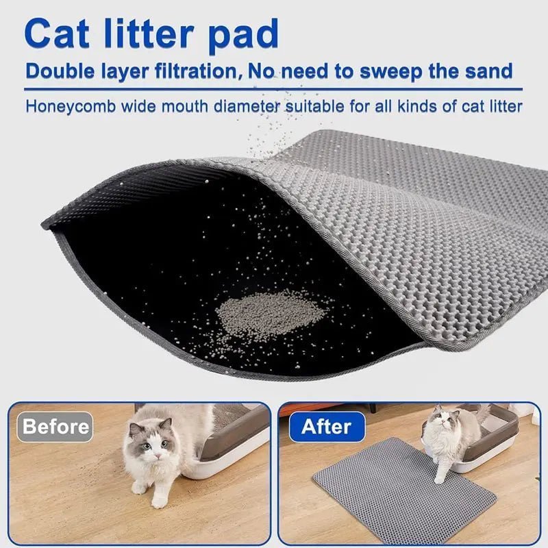 Pet Cat Litter Box Mat Clean - Fizu