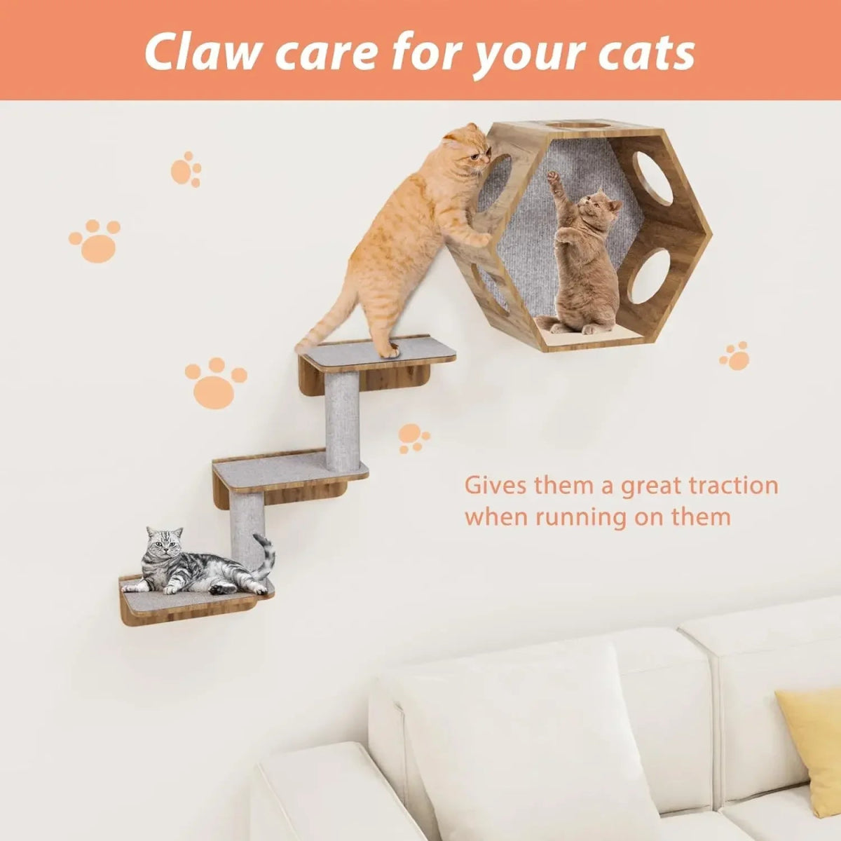 Self - Adhesive Scratching Mat Cat - Fizu