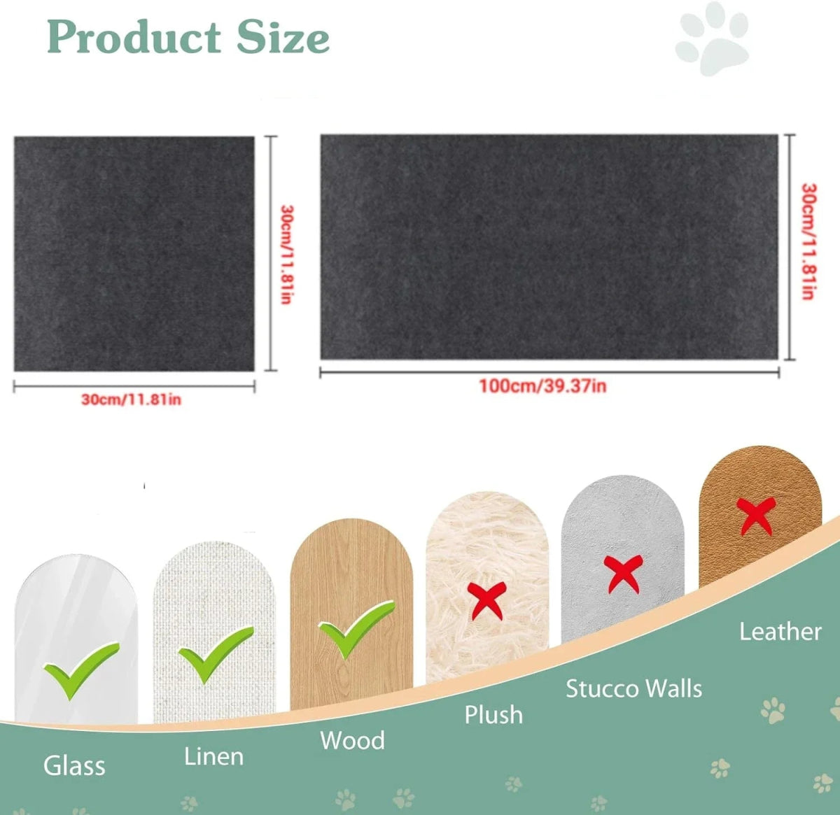 Self - Adhesive Scratching Mat Cat - Fizu