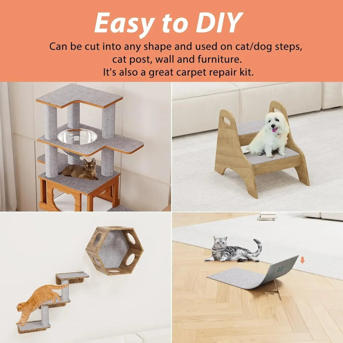 Self - Adhesive Scratching Mat Cat - Fizu