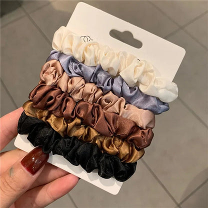 6Pcs Elegant Hair Scrunchies Women - Fizu