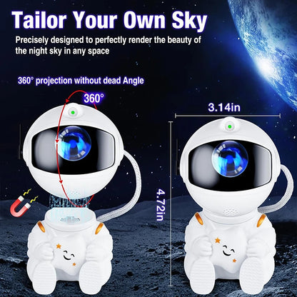 AstroGlow – Astronaut Galaxy & Star Projector Night Light