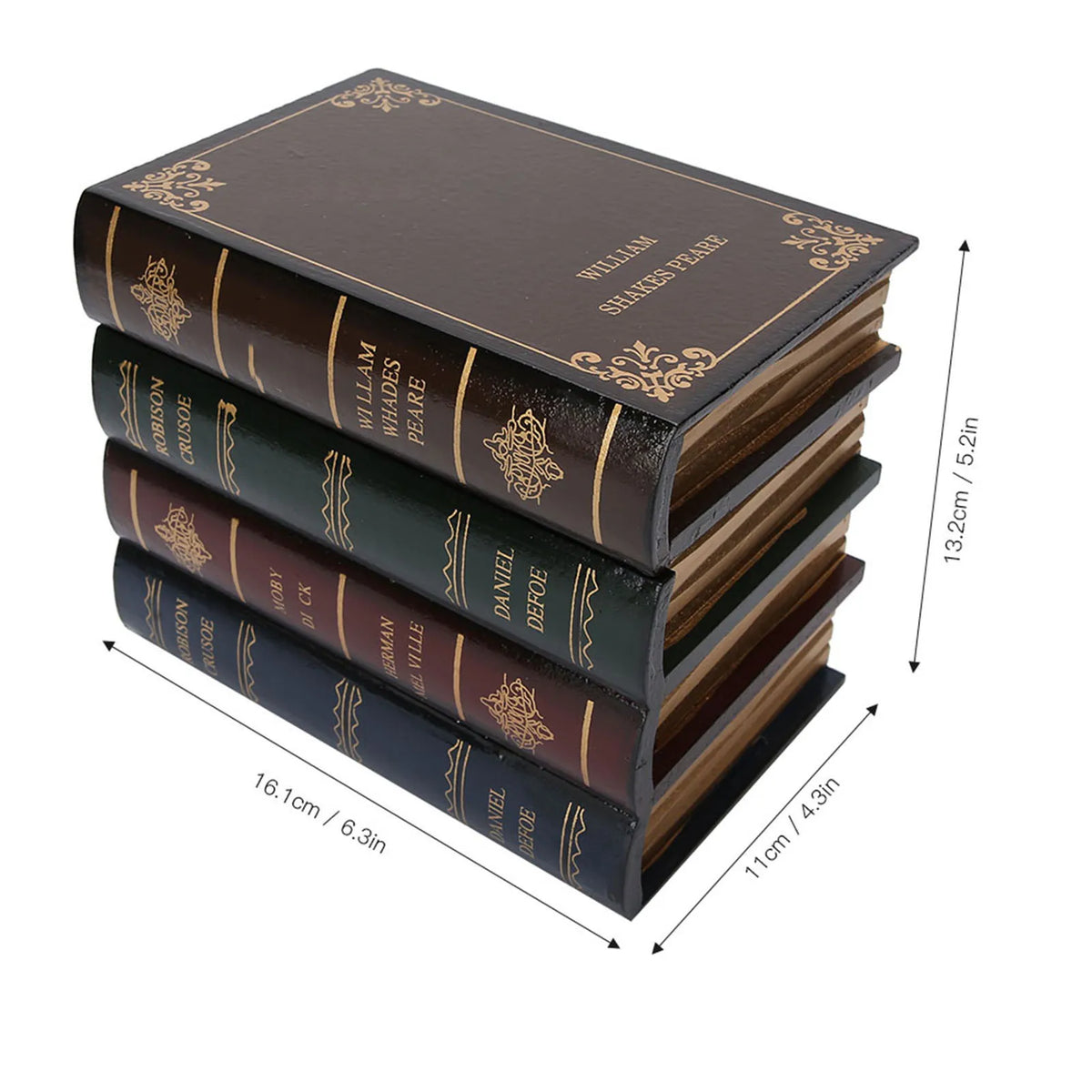 Antique Book-Shaped Jewelry Box