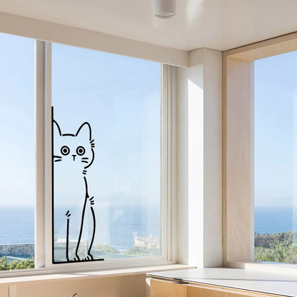 MeowDecor – Waterproof Black Cat Silhouette Wall Stickers