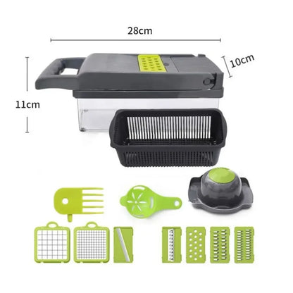 Multi-Blade Vegetable Chopper & Mandoline Slicer Set