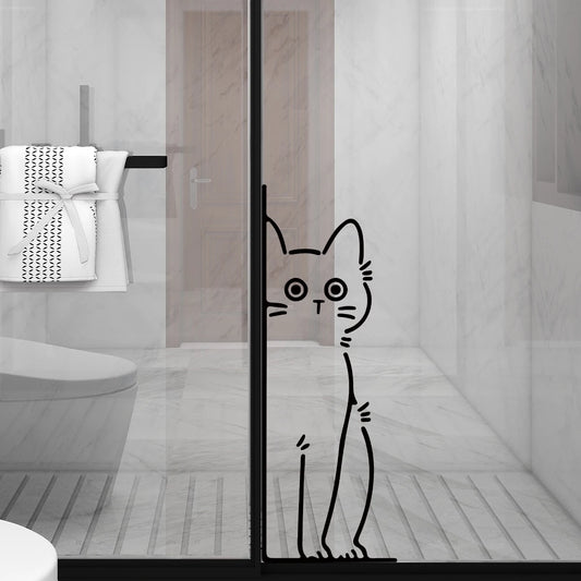 MeowDecor – Waterproof Black Cat Silhouette Wall Stickers
