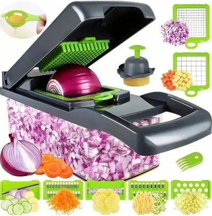 Multi-Blade Vegetable Chopper & Mandoline Slicer Set