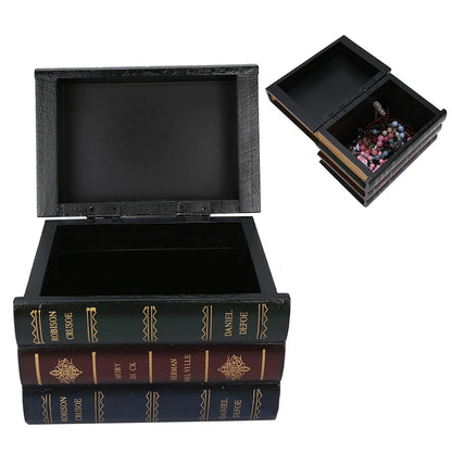 Antique Book-Shaped Jewelry Box