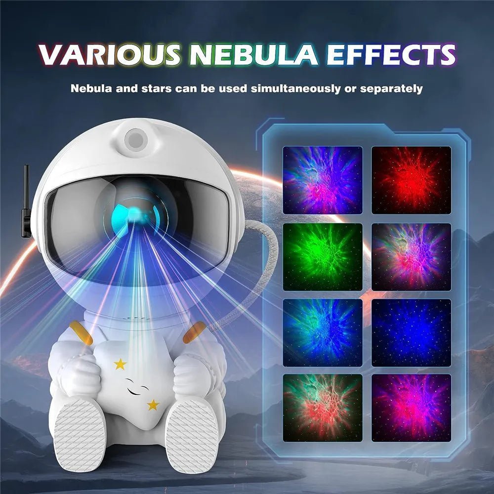 Astronaut Space Projector Kid Star Projector Galaxy Night Light - Fizu