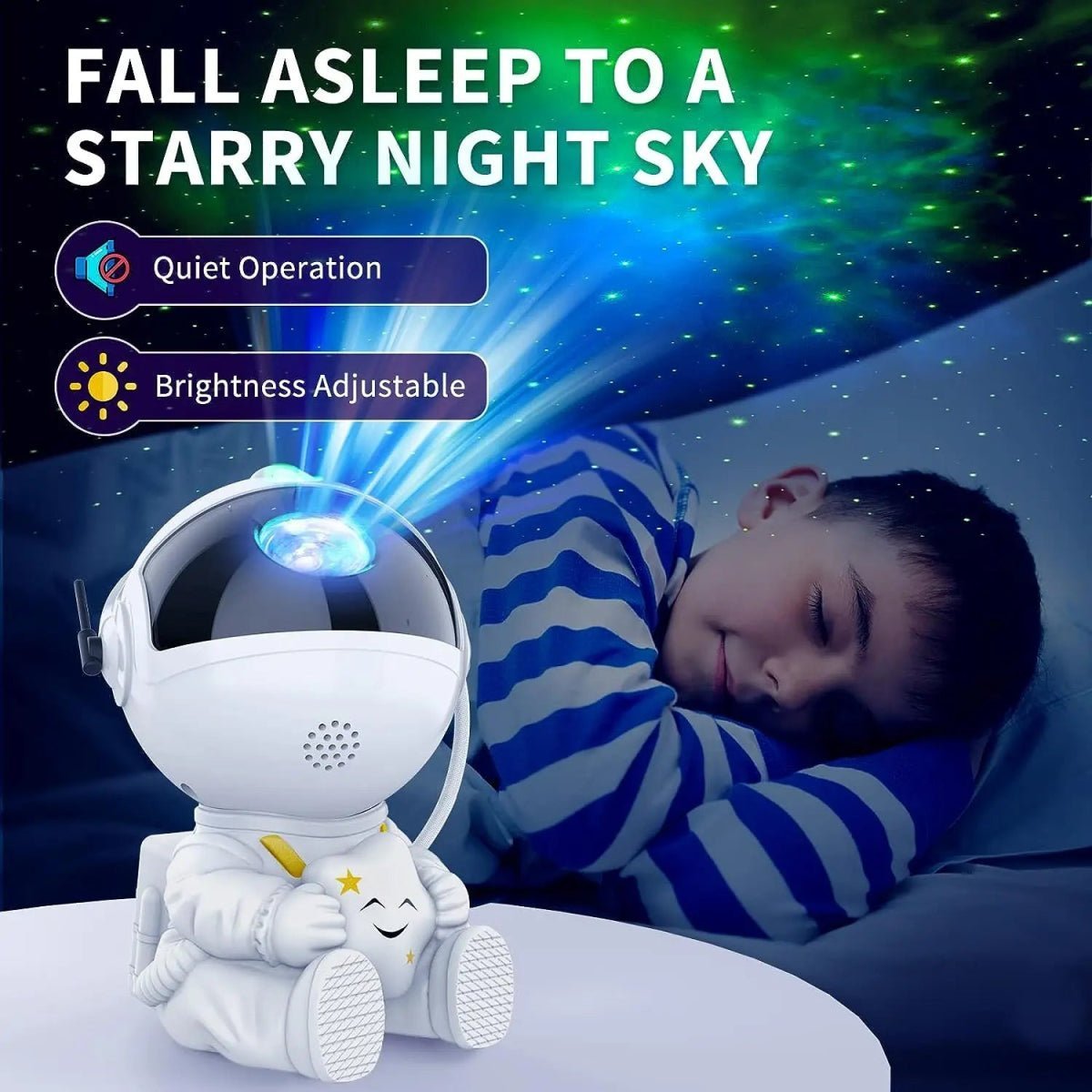 Astronaut Space Projector Kid Star Projector Galaxy Night Light - Fizu