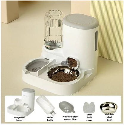 Cat bowl automatic feeder for pets - Fizu