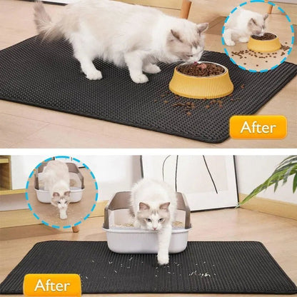 Pet Cat Litter Box Mat Clean - Fizu