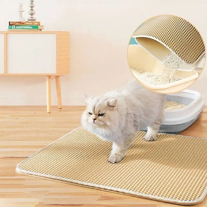 Pet Cat Litter Box Mat Clean - Fizu